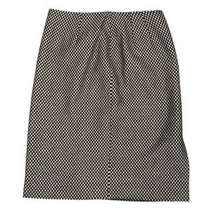 Talbots Wool Blend Checkered Retro Lined Pencil Skirt Made in Italy Size 10